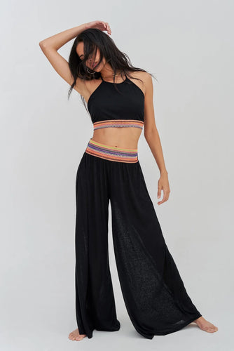 Pitusa Halter Top & Pants - Black