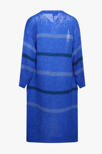 Noella - Prisca Knit Cardigan Long - Blue Mix