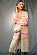 Noella - Prisca Knit Cardigan Long - Pink Mix