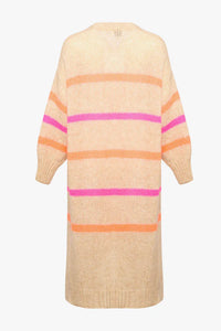 Noella - Prisca Knit Cardigan Long - Pink Mix