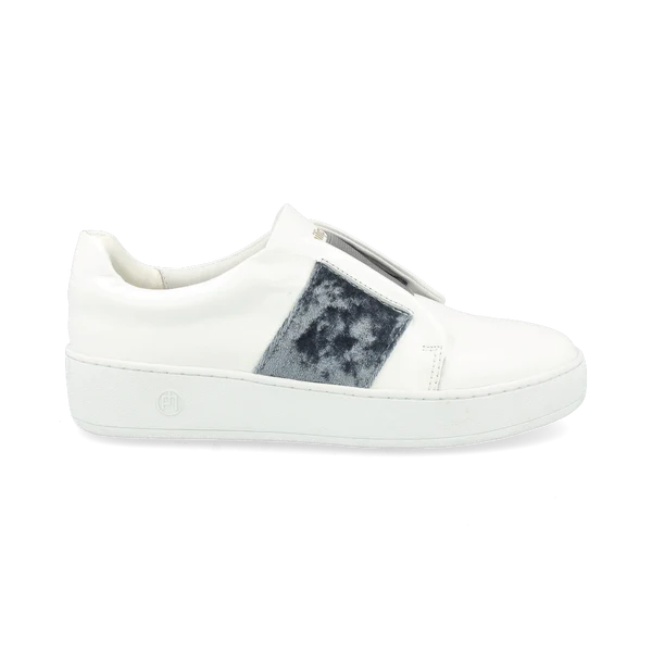 Philip Hog White/ Grey Elastic Trainers