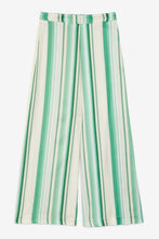 Ottod'Ame - Green Stripe Viscose Palazzo Pants