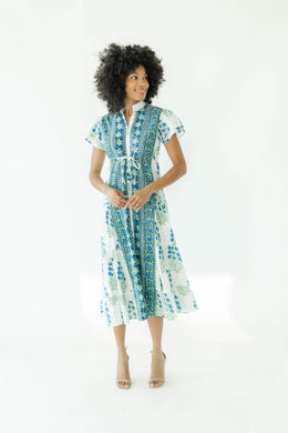 Victoria Dunn Magnolia Flutter Dress - Passion Fruit