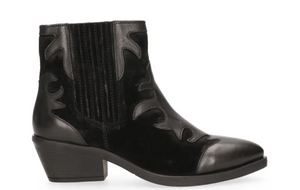 Maruti Tessa Western Boot in Black