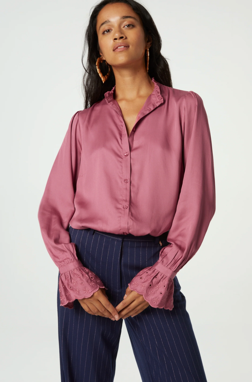 Fabienne Chapot Baba Blouse in Dirty Pink