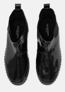 Ilse Jacobsen Black Gloss Ankle Boot