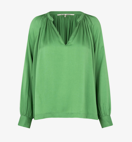 Second Female Drape Tunic Blouse in Shamrock