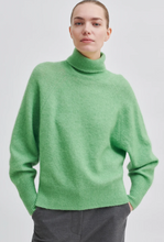 Second Female Brook Knit Oversize T-Neck in Shamrock