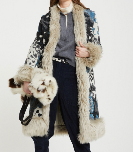Ottod'Ame Coat with Faux Fur