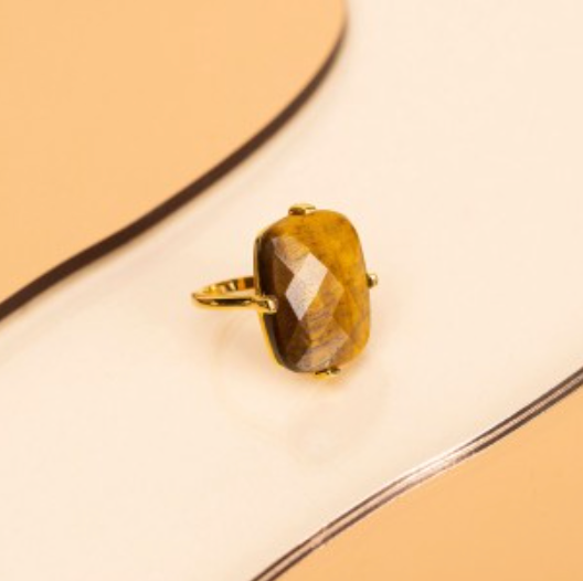 Une A Une Tiger Eye Ring