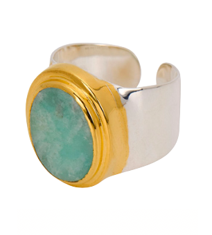 Une A Une Mixed Metals Ring