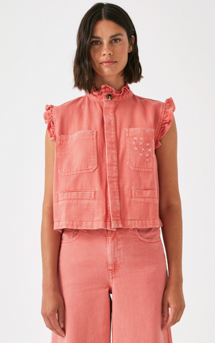 Seventy + Mochi - Dear Pablo Waistcoat in Mineral Red