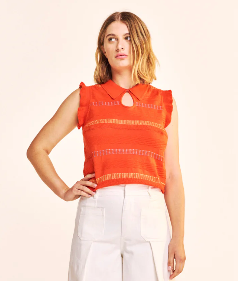 One Collective Montpellier Sleeveless Sweater
