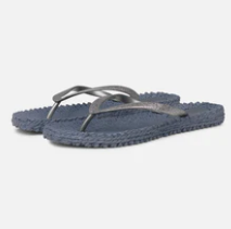 Ilse Jacobsen Grey Glitter Flip Flop