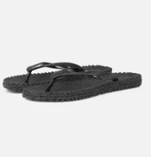 Ilse Jacobsen Black Glitter Flip Flop