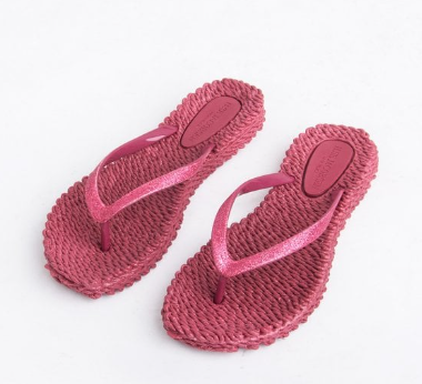 Ilse Jacobsen Wine Glitter Flip Flop BOHO BEACH FEST