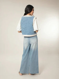 Nooki Sommer Denim Gilet - Blue
