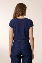 Leon & Harper Tonton Brodery T-shirt - Navy Blue