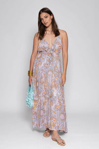 Sundress Tatjana Maxi Dress - Marbella Havana Milkshake