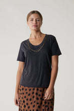 LEON & HARPER Tizia Bling T-shirt Carbone