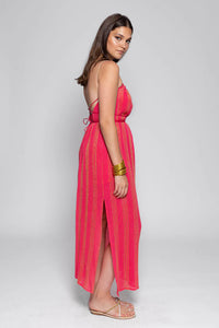 Sundress Vanille Maxi Dress - Antigua Raspberry
