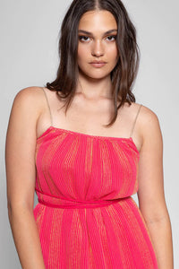 Sundress Vanille Maxi Dress - Antigua Raspberry