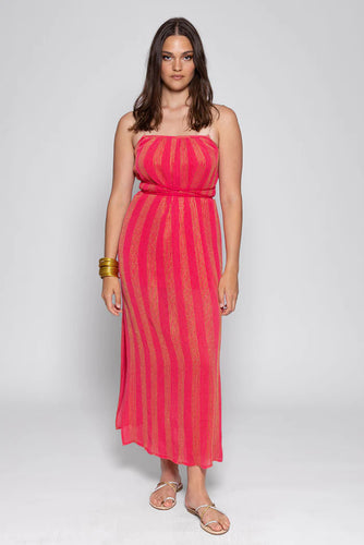 Sundress Vanille Maxi Dress - Antigua Raspberry