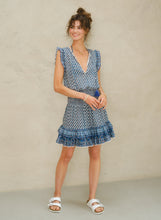 M.A.B.E Viti Print S/Dress - Blue