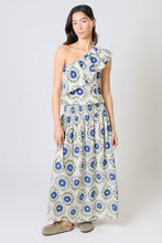 Traffic People - Aurora Skirt - Cream and Blue