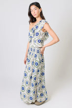 Traffic People - Aurora Skirt - Cream and Blue