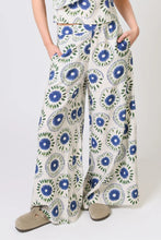 Traffic People - Rene Trousers - Cream and Blue