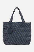 Ilse Jacobson - Braided Tote Bag - Ombre Blue Metallic
