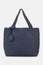 Ilse Jacobson - Braided Tote Bag - Ombre Blue Metallic