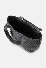 Ilse Jacobson - Braided Tote Bag - Ombre Blue Metallic