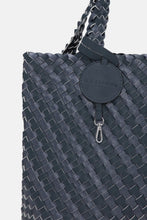 Ilse Jacobson - Braided Tote Bag - Ombre Blue Metallic