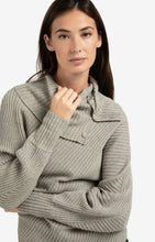 YAYA - Ribbed Batwing Sweater - Grey
