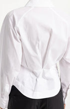 YAYA - Blouse with Waist Accent and Pleat Detail - Pure White