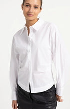 YAYA - Blouse with Waist Accent and Pleat Detail - Pure White
