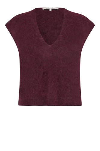 Second Female - Camryn Knit Vest - Burgundy