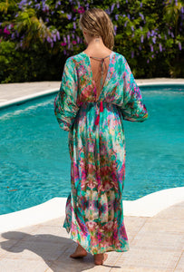 Sophia Alexia Capri Kimono - Liquid Rainbow