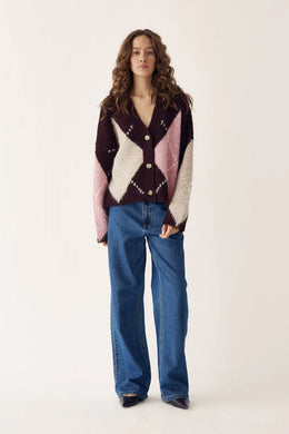 Noella - Laiana Knit Cardigan - Winetasting