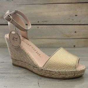 Macarena Esppadrilles - Metallic Gold