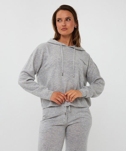 EsQualo - Hoodie Knit - Light Grey