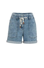 YAYA - Denim Short with Drawstring - Denim