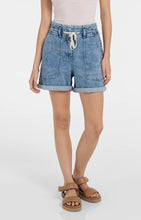 YAYA - Denim Short with Drawstring - Denim