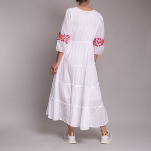 Dreams - Hole Beeding Dress - Ivory