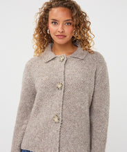 Esqualo - Flower Button Cardigan - Grey