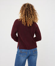 EsQualo - Cable Knit Sweater - Merlot