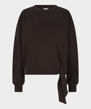 EsQualo - Modal Sweater with Knot Detail - Cacao