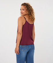 EsQualo - Lace Satin Camisole - Merlot